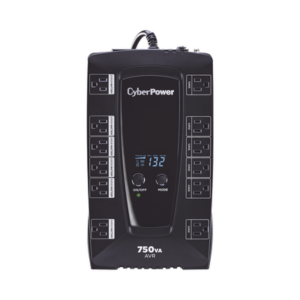 UPS de 750 VA|450 W, Topología Línea Interactiva, Entrada 120 Vca NEMA 5-15P, Tipo Gabinete Compacto, Con 12 Tomas NEMA 5-15R - CYBERPOWER