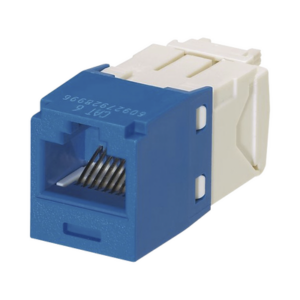 Conector Jack RJ45 Estilo TG, Mini-Com, Categoría 6, de 8 Posiciones y 8 Cables, Color Azul - PANDUIT