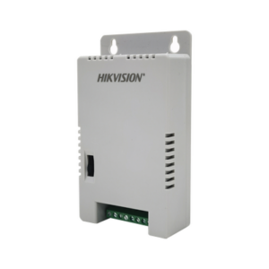 Fuente de Poder Regulada 12 Vcc | 13.5 Vcc | 15 Vcc para 4 Cámaras | 4 Amp (1 Amp por Salida) | Voltaje de Entrada 90 - 130 VCA | Filtro de Ruido para Cámaras 4K | Modo para Largas Distancias - HIKVISION