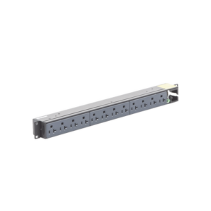 PDU Básico para Distribución de Energía, Enchufe de Entrada NEMA 5-15P, Con 12 Contactos NEMA 5-20R, Instalación Horizontal de 19in, 1UR, 15 Amp, 120 Vca - PANDUIT