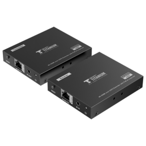 Kit Extensor HDMI para distancias de 70 metros | Resolución 4K x 2K@ 60 Hz| Cat 6, 6a y 7 | IPCOLOR | CERO LATENCIA | SIN COMPRIMIR | Salida Loop | Control IR | Salida de audio de 3.5mm | PoC - EPCOM TITANIUM