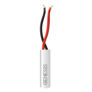 Bobina de 305 Metros (1000 Pies) | Alambre de Cobre 2 x 22 AWG | Tipo Alarmas CMR-CL3R | Riser | Color Blanco | Para Aplicaciones de Alarmas de Intrusión | Automatización