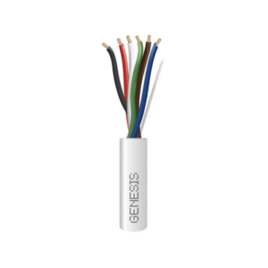 Bobina de 305 Metros (1000 Pies) | Cable de Cobre | 6 x 22 AWG | Riser | Tipo CMR-CL3R | Para Aplicaciones de Control de Acceso | Alarmas de Intrusión | Automatización | Interfonos y TV Porteros