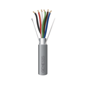 Bobina de 305 Metros (1000 Pies) de Cable | 6 x 22 AWG Blindado | Riser | Color Gris | Para Aplicaciones de Audio, Seguridad y Control