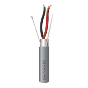 Bobina de 305 Metros (1000 Pies) | Cable 2 x 18 AWG | Color Gris | Blindado | Riser | Aplicaciones de Audio Control de Acceso y Automatización