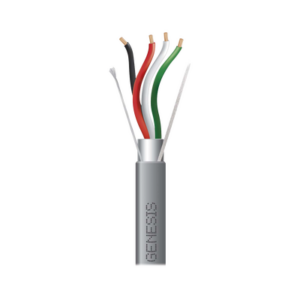 Carrete de 305 Metros (1000 Pies) | Cable 4 x 18 AWG | Color Gris | Blindado | Riser | Aplicaciones de Audio Control de Acceso y Automatización