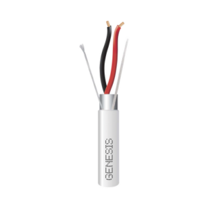 Carrete de 152 Metros (500 Pies) de Cable | 2 x 16 AWG | Blindado | Plenum | Color Blanco | Para Aplicaciones de Audio, Seguridad y Control