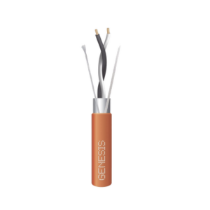 Carrete de 305 Metros (1000 Pies) | Cable 2 x 18 AWG | Color Naranja | Blindado | Plenum | Trenzado para Aplicaciones de Transmisión de Datos a Alta Velocidad para Automatización, EIA-485, BACnet y otros Sistemas de Comunicación