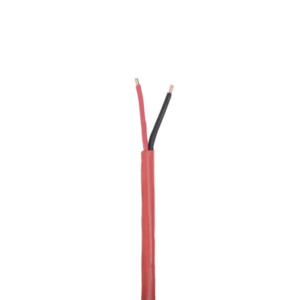 Bobina de 305 Metros (1000 Pies) de Alambre | 2 x 18 AWG | Riser | Tipo FPLR-CL3R, FT4 | Color Rojo | Para Aplicaciones en Sistemas de Detección de Incendio y Sistemas de Evacuación
