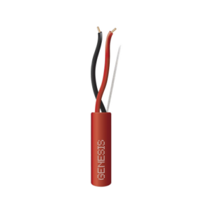 Carrete de Alambre 305 Metros (1000 Pies) | 2 x 16 AWG | Riser | Color Rojo | Tipo FPLR, CL3R, (UL) FT4 | Para Aplicaciones en Sistemas de Detección de Incendio y Sistemas de Evacuación
