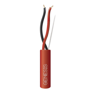 Bobina de 305 Metros (1000 Pies) | Alambre de Cobre | 2 x 16 AWG | Riser | Tipo FPLR, CL3R, C (UL) FT4 | Color Rojo | Para Aplicaciones en Sistemas de Detección de Incendio y Sistemas de Evacuación
