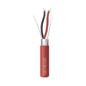 Bobina de 152 Metros (500 Pies) de Alambre | 2 x 18 AWG | Riser | BLINDADO | Tipo FPLR | Color Rojo | Para Aplicaciones en Sistemas de Detección de Incendio y Sistemas de Evacuación