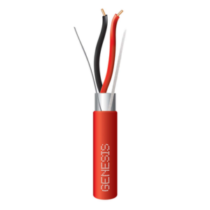 Bobina de 305 Metros (1000 Pies) de Alambre | 2 x 16 AWG | Riser | Para Aplicaciones de Incendio FPLR | Blindado Sólido Color Rojo