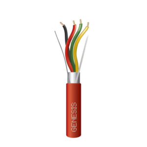 Carrete de 305 Metros (1000 Pies) de Alambre | 4 x 16 AWG | Blindado | Plenum | Tipo FPLP | Color Rojo | Para Aplicaciones en Sistemas de Detección de Incendio y Sistemas de Evacuación
