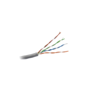 Bobina de Cable de 305 Metros (1000 Pies) UTP Cat5e | Color Gris | UL, CM, Probado a 350 Mhz | Para Aplicaciones de CCTV, Redes de Datos, IP Megapixel, Control RS485
