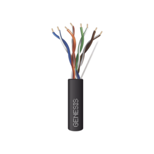 Bobina de Cable de 305 Metros (1000 Pies) | UTP Cat6 PLENUM | Color Negro | UL, CMP SPNLS | Probado a 350 MHz | Aplicaciones de CCTV | Redes de Datos | IP Megapixel | Control RS485