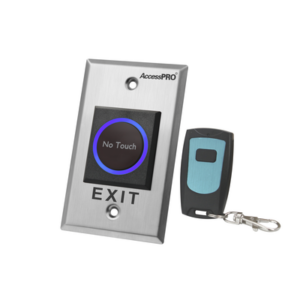 Botón de Salida sin Contacto con Control Remoto | Iluminación LED | Distancia de Detección Touch Ajustable