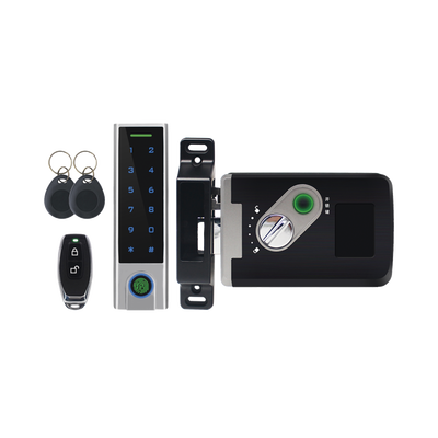 Kit de Cerradura Inteligente | Incluye Teclado y Control Remoto | Soporta Huella, Tarjeta y Contraseña | Teclado Metálico IP65