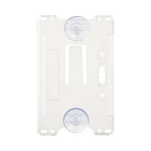 Porta tarjeta de plastico ABS | Transparente | Compatible con tarjetas ACCESSCARDEPC | PROCARDX o Formato CR80
