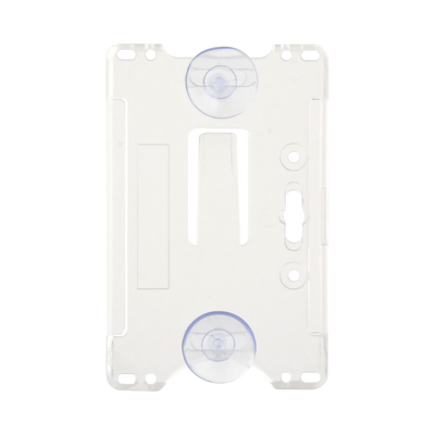 Porta tarjeta de plastico ABS | Transparente | Compatible con tarjetas ACCESSCARDEPC | PROCARDX o Formato CR80