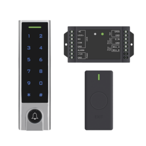 Mini Controlador de Acceso con Teclado Inalámbrico | Cuenta con Botón de Salida Inalámbrico | Soporta Tarjeta y Contraseña | Cuenta con Botón de Timbre