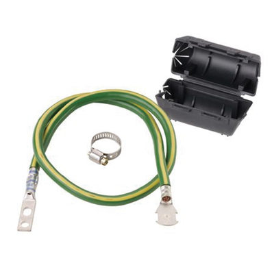 KIT de Tierra Física de Cable Blindado 6 AWG. Color Verde | Amarillo con Terminación en Extremos.