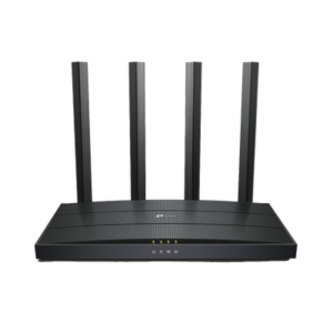 Router WiFi 6 AX 1500Mbps | MU-MIMO 2X2 y OFDMA | 1 Puerto WAN 10|100|1000 Mbps | 3 Puertos LAN 10|100|1000 Mbps | 4 Antenas | Conexión Inalámbrica OneMesh