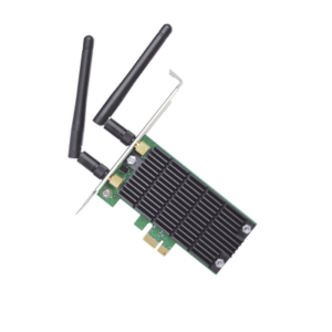 Adaptador PCI inalámbrico doble banda AC 1200 Mbps | Antena de alta ganancia | Tecnología MU-MUMO 2X2 | Soporte de perfil bajo y Altura completa