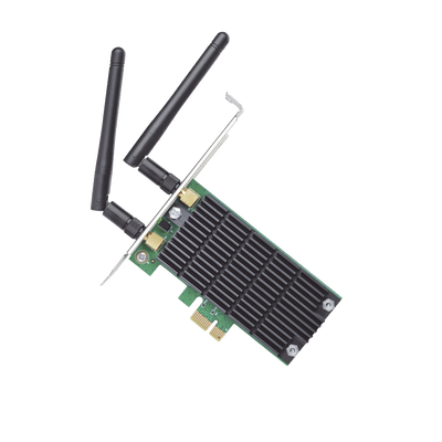 Adaptador PCI inalámbrico doble banda AC 1200 Mbps | Antena de alta ganancia | Tecnología MU-MUMO 2X2 | Soporte de perfil bajo y Altura completa