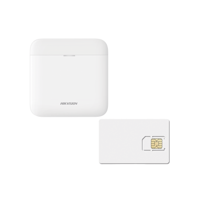 (AX PRO) KIT de Alarma AX PRO | Incluye: 1 Hub con batería de respaldo | 1 año de Servicio de Datos 600MB | Wi-Fi | 3G|4G | Compatible con Hik-Connect P2P