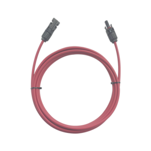 Cable Fotovoltaico | 1 metro | Color Rojo | Calibre 10 AWG | Terminal MC4-Macho y Hembra en ambos extremos