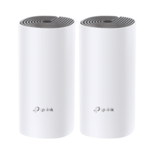 Kit de Router inalámbrico mesh Deco E4 para Hogar | Doble banda AC 1200 | 2 puertos 10|100 Mbps | Compatible con amazon alexa.