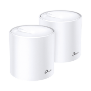 Kit 2 Routers Inalámbricos MESH Interior para Hogar | Doble Banda Wi-Fi 6 AX1800 Mbps | 2 Puerto Gigabit WAN|LAN | 2 Antenas Internas | Administración Mediante la App Deco (iOS, Android) | Protección HomeShield