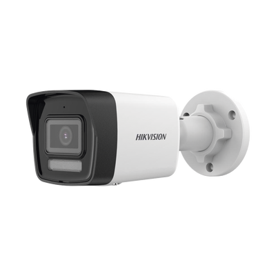 Bala IP 6 Megapixel | Lente 2.8 mm | Dual Light (30 mts IR + 30 mts Luz Blanca) | Micrófono Integrado | ACUSENSE Lite | Exterior IP67 | H.265 | PoE