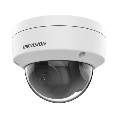 Domo IP 4 Megapixel | Lente 2.8 mm | 30 mts IR | WDR 120 dB | Exterior IP67 | Hik-Connect P2P | H.265+ | PoE | ONVIF