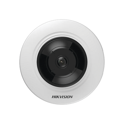 Mini Fisheye IP 5 Megapixel | Panorámica 180° - 360° | Microfono Integrado | 8 mts IR | Uso en Interior | PoE | Múltiples Vistas por iVMS-4200 | Alarmas I|O | Micro SD