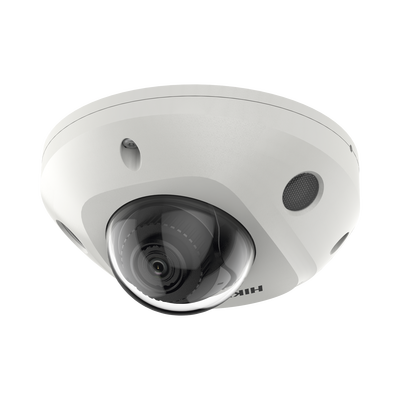 Mini Domo IP 6 Megapixel | Lente 2.8 mm | 30mts IR EXIR | Micrófono Integrado | Exterior IP67 | IK08 | PoE | DARKFIGHTER | Alarmas y Audio I|O | ONVIF | Micro SD | 4 Analíticos: AcuSense, Deteccion Facial, Conteo de Personas por Cruce y Zona