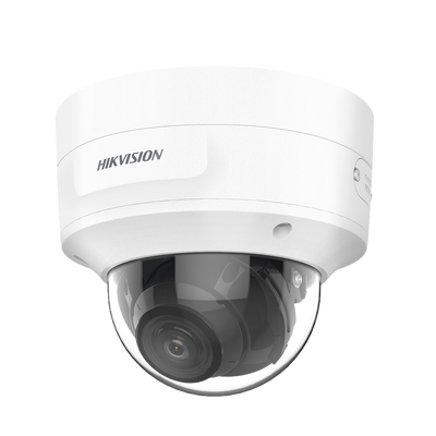 Domo IP 4 Megapixel | Lente Mot. 2.7 a 13.5 mm | 40 mts IR EXIR | Exterior IP66 | IK10 | DARKFIGHTER | Audio y Alarma I|O | PoE+ | ONVIF | Micro SD | 4 Analíticos: AcuSense, Deteccion Facial, Conteo de Personas por Cruce y Zona