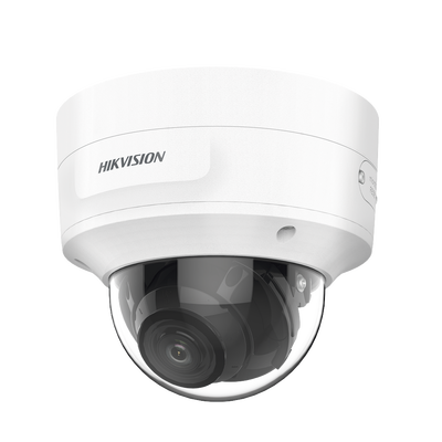 Domo IP 8 Megapixel (4K) | Lente Mot. 2.7 a 13.5 mm | 40 mts IR EXIR | Exterior IP66 | IK10 | DARKFIGHTER | Audio y Alarma I|O | PoE+ | ONVIF | Micro SD | 4 Analíticos: AcuSense, Deteccion Facial, Conteo de Personas por Cruce y Zona