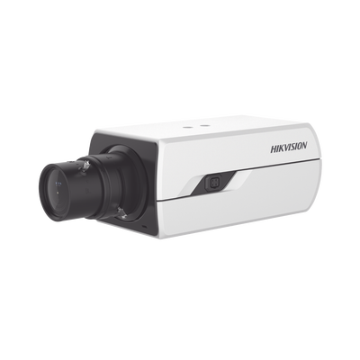 Camara Box IP 4 Megapixel | Serie PRO | DARKFIGHTER | PoE | 12 Vcc o 24 VCA | WDR 120 dB | ONVIF | RS-485 | BLC | Entrada y Salida de Audio y Alarmas (No Incluye Lente) | Micro SD