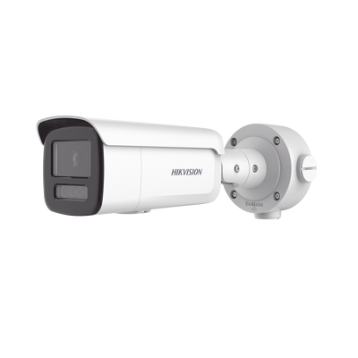 Bala IP 4 Megapixel | Lente 4 mm | Dual Light (60 mts IR + 60 mts Luz Blanca ) | Darkfighter S | Exterior IP67 | WDR 130 dB | 4 Analíticos: AcuSense, Deteccion Facial, Conteo de Personas por Cruce y Zona