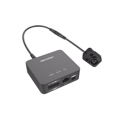 Pinhole IP 2 Megapixel | Lente 3.7 mm | 2 Mts Cable | PoE | Ideal para Cajeros Automáticos (ATM) | WDR | Micro SD | Cámara Tipo Block