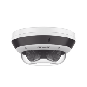 PanoVu Series | Vista Panorámica 360º | 4 Lentes Mot. 2.8 a 8 mm (4 Megapixel por Lente) | 16 Megapixel en Total | WDR 120 dB | DARKFIGHTER | Exterior IP67 | IK10 | PoE+ | 30 mts IR | Micro SD