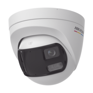 [ColorVu + Panoramica + Dual Light] Turret TURBOHD 3K (5 Megapixel) | Micrófono Integrado | Visión 180° | Imagen a Color 24|7 | 40 mts Luz Blanca + 40 mts IR | Exterior IP67 | WDR