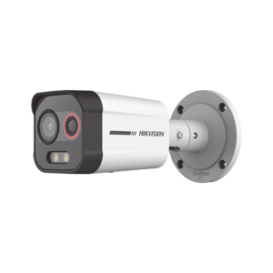Cámara Bala IP Térmica y Óptica Biespectral | Análisis de Video (VCA) para Protección Perimetral | Clasifica Vehículo y Humano | Térmica 96 x 72 | Óptica 4 MP ColorVu | IP67 | micro SD de 256 GB| PoE