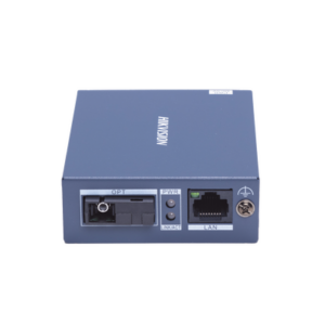 Transceptor Fibra Óptica Gigabit | Monofibra Monomodo | 3 km Distancia | 10|100|1000 Mbps RJ45 | SC | Metal Industrial | 4 kV Protección Rayos | -20°C a 60°C
