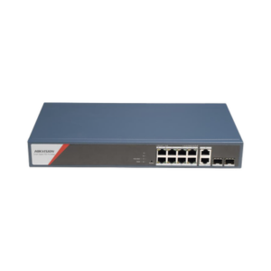 Switch Gigabit PoE+ | Administrable | 8 Puertos 1000 Mbps PoE+(4 Puertos PoE++ 90 W) | 2 Puertos 1000 Mbps de Uplink | 2 Puertos SFP | Configuración Nube Hik-PartnerPro | Modo Extendido hasta 300 Metros | 130 W