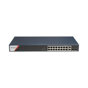 Switch Gigabit PoE+ | Administrable | 16 Puertos 1000 Mbps PoE+ (4 Puertos PoE++ 90 W) | 2 Puertos 1000 Mbps de Uplink | 2 Puertos SFP | Configuración Nube Hik-PartnerPro | Modo Extendido hasta 300 Metros | 230 W