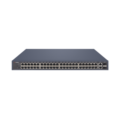 Switch PoE+ | Administrable | 48 Puertos 1000 Mbps PoE+ | 2 Puertos 1000 Mbps Uplink | 2 Puertos SFP | 470 Watts