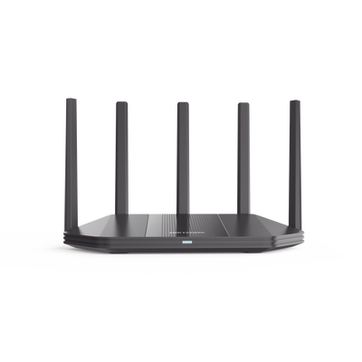 Router Inalámbrico | Wifi 6 | Hasta 1800 Mbps | MESH | Doble Banda AC (2.4 GHz y 5 GHz) | 4 Puertos 1000 Mbps | 5 Antenas Omnidireccional | Interior | Beamforming Optimizado | Administración Gratuita desde la Nube